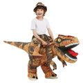  Dinosaur Costume Inflatable for Kids, Blow Up Dinosaur Costume Kid T Rex Costume for Boys Girls, Funny Unisex Blow Up Costumes for Halloween Party Cosplay