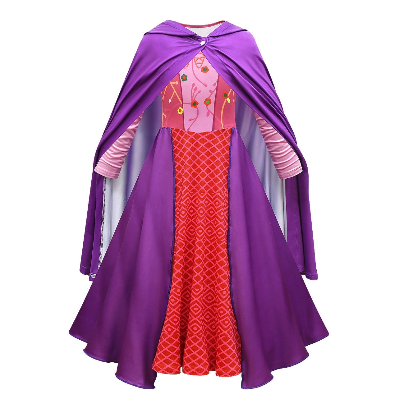 Girls Kids Sarah Sanderson Witch Costume Dress Halloween Cosplay Costume