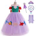 Tinyterrors™ Girls Mermaid Princess Dress Costume Halloween Birthday Gown for 3-4T