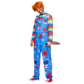  Men Killer Doll Costumes, Creepy Doll Costume for Adult Halloween Dress up Party Cosplay, Family Matching Costumes