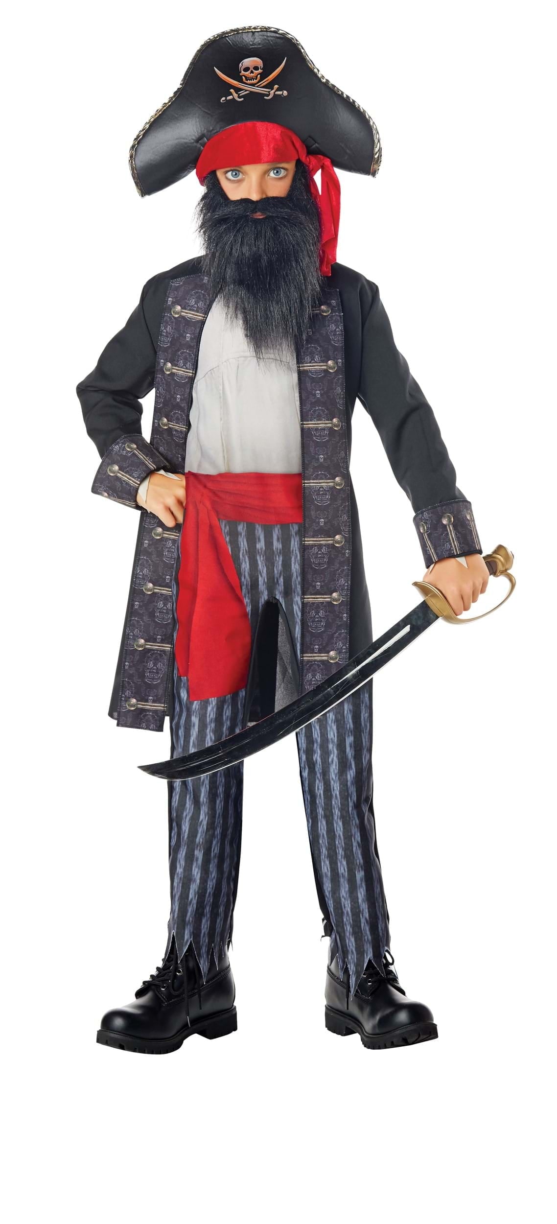 Kid's Blackbeard Pirate Costume