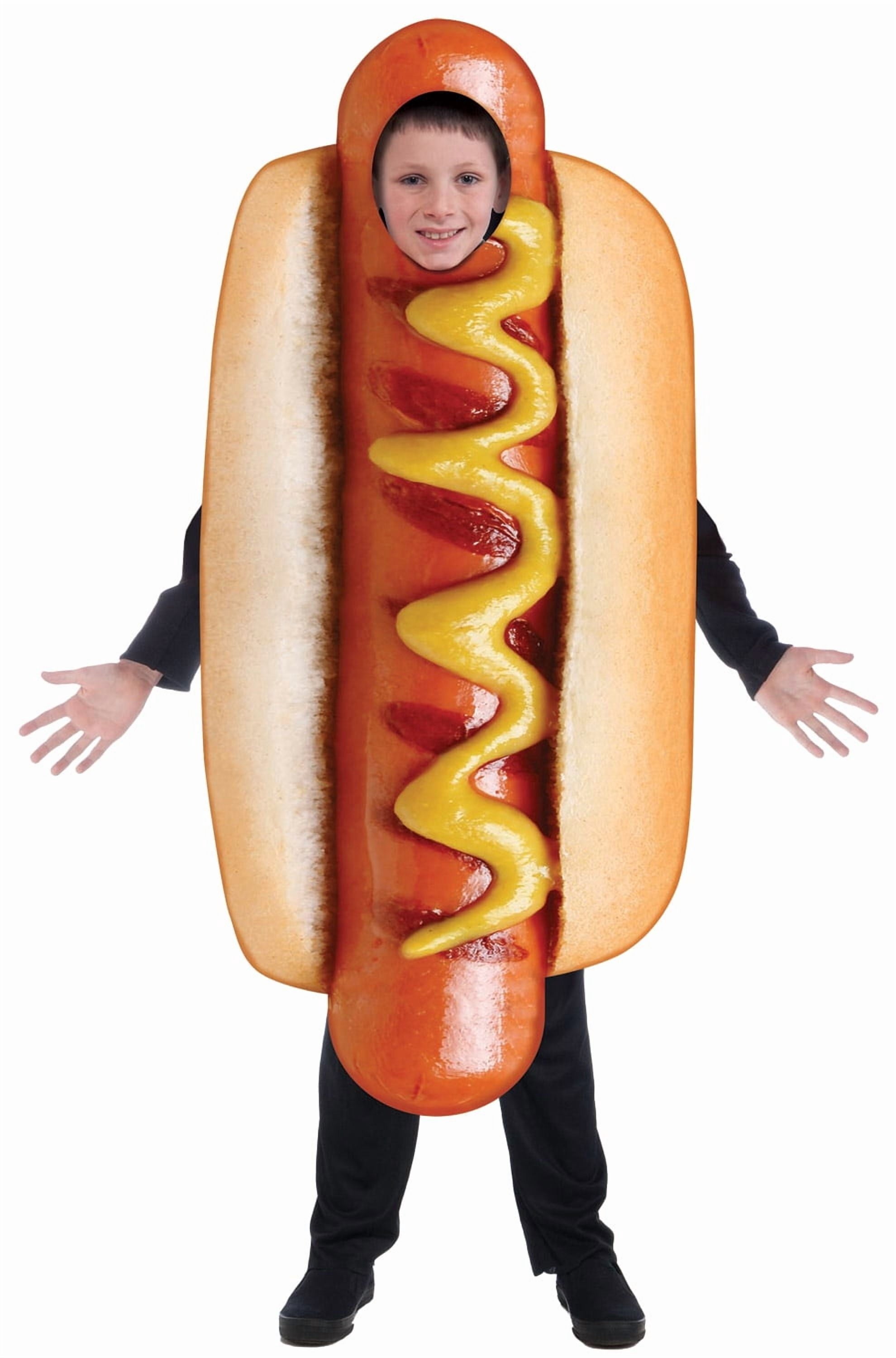 Kids Sublimation Hot Dog Costume Costume