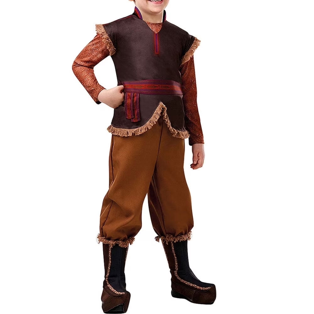 Nordic Brown Costume Kids Fancy Dress up Boys Halloween Themed Party Cosplay Outfit