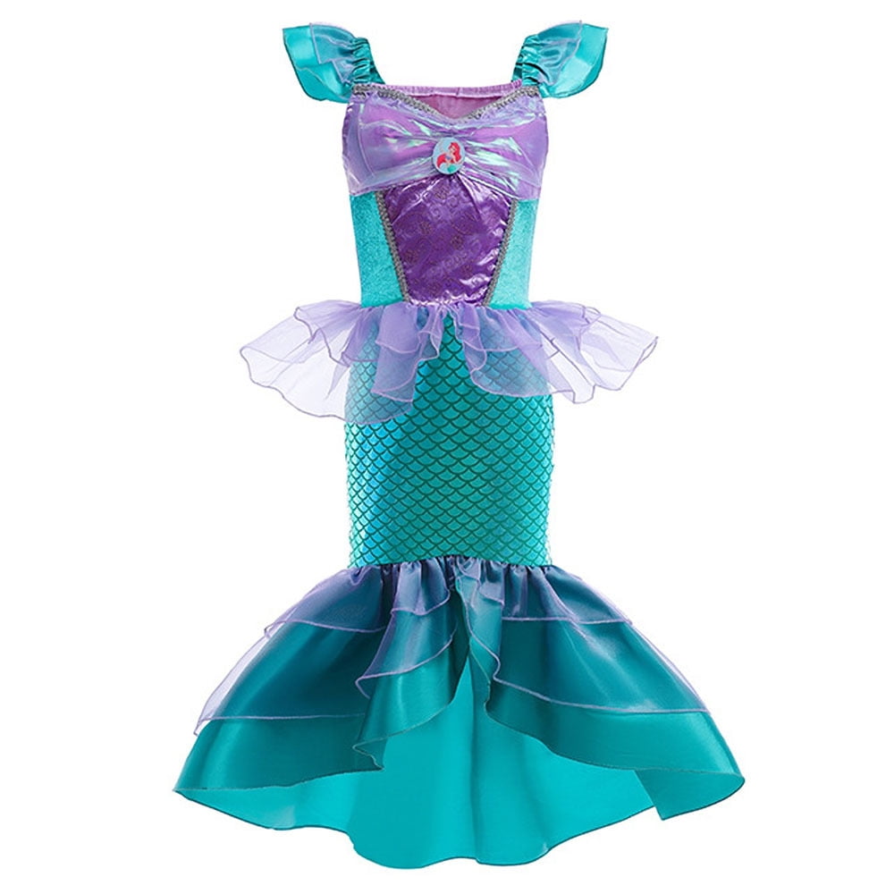Tinyterrors™ Mermaid Costume for Girls Halloween Birthday Princess Toddler Kids Costumes Mermaid Dress