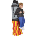  Kids Jetpack Pick Me Up Inflatable Costume Boys Rocket Jet Pack Halloween Multicolor One Size