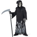  Kids Glow in the Dark Grim Reaper Costume Scy the Boy Girl Halloween Halloween Black L