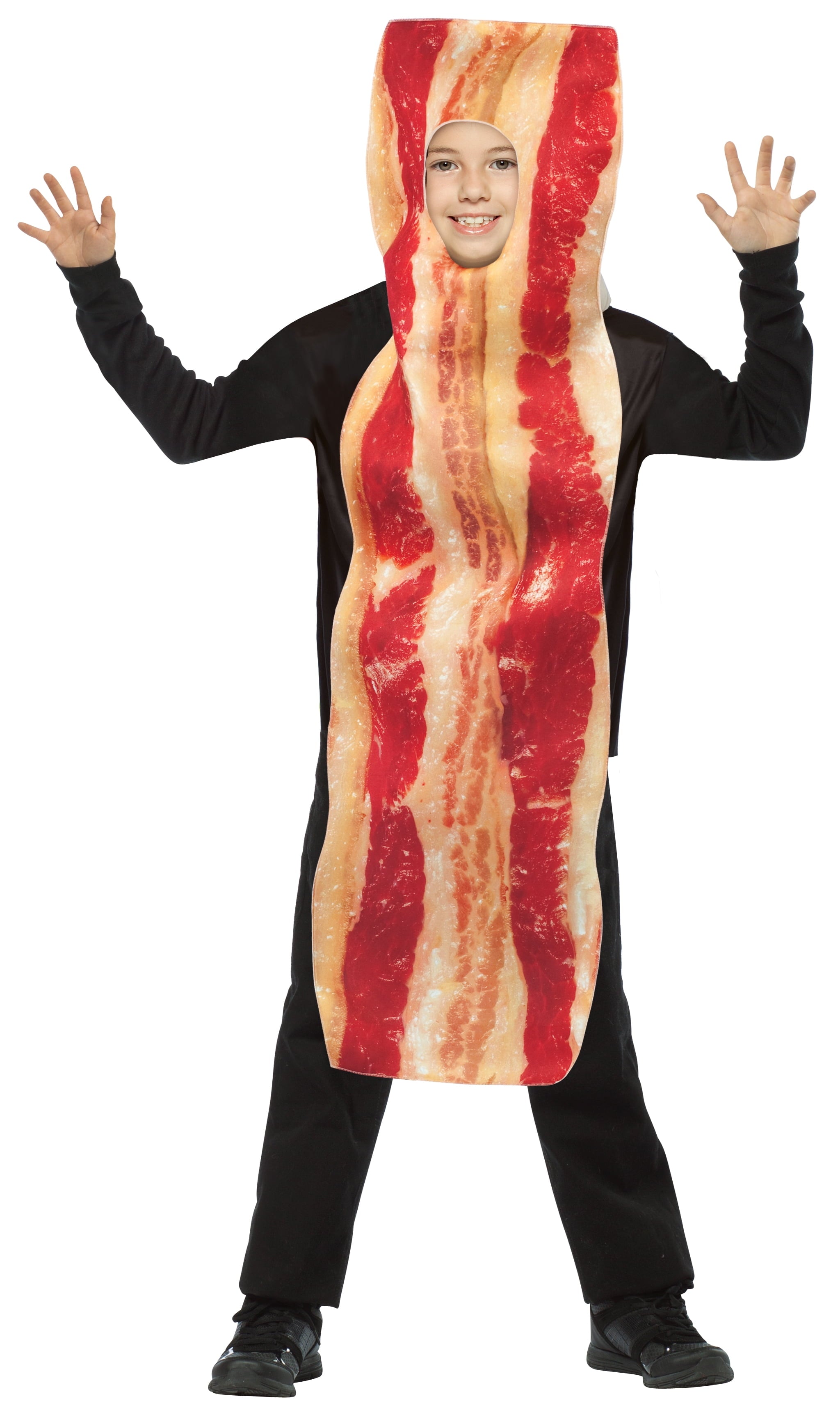  Bacon Strip Kids Halloween Costume, Girls and Boys, Red, Child Size 7-10, 7192-710