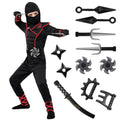  Kids Ninja Costume for Boys Halloween Fancy Dress Costume for Kids Age 3 & up