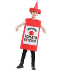 Seasons Mustard Costume Ketchup Cosplay Halloween Costume for Child 4-9 Years