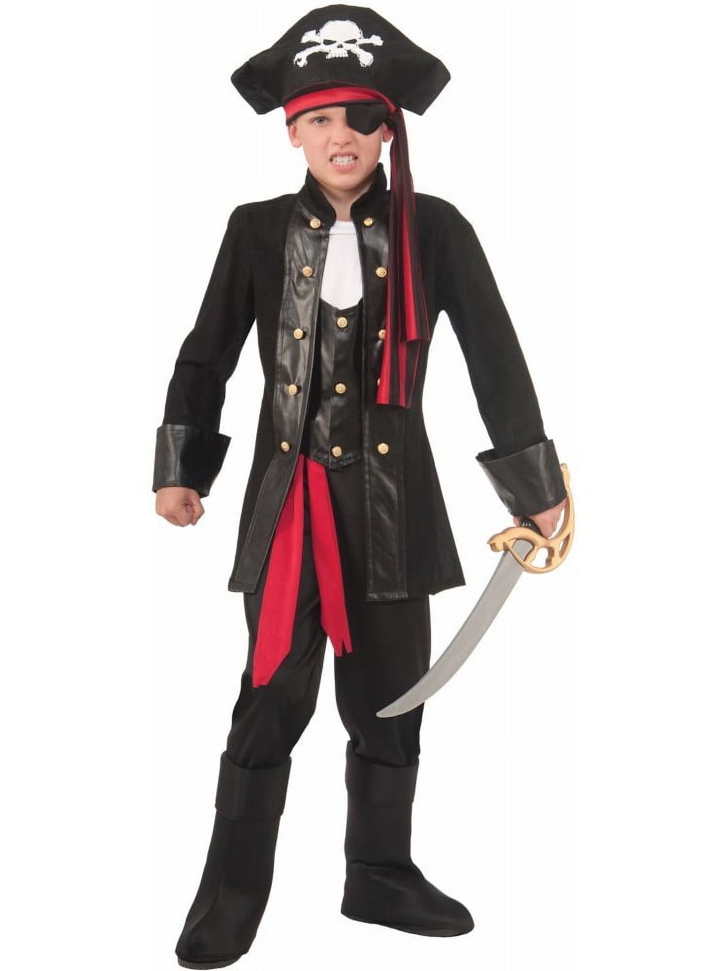  Seven Seas Pirate Costume for Kids, Boys Large