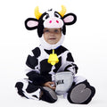  Baby Cow Costume with Milking Bucket for Toddler, Kids Halloween Farm Party Dress up Role Playing Cosplay 0-5 Years