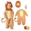  Baby Lion Costume with Toy Zebra for Infant, Halloween Animal Themed Party Role Playing Cosplay 18-24 Months