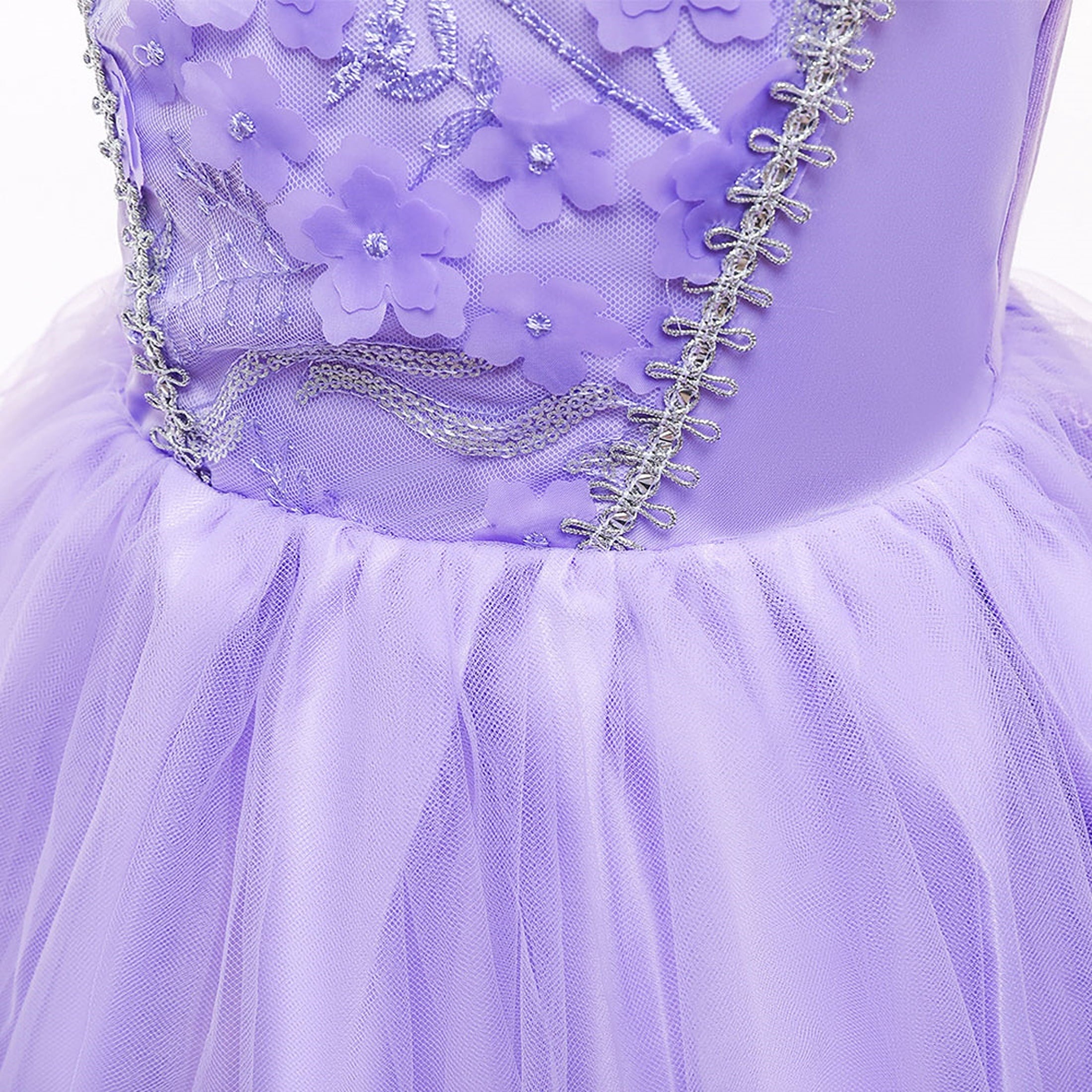 Little Girls Sofia Princess Costume Birthday Christmas Party Halloween Cosplay Fancy Dress Up Outfits w/Accessories