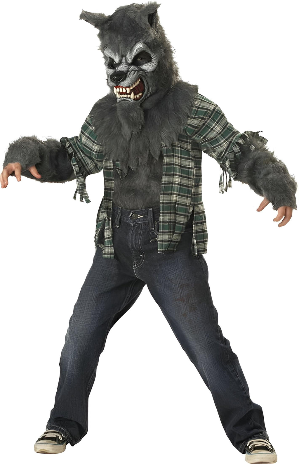  Werewolf Howling At Moon Boy's Halloween Fancy-Dress Costume for Child, Regular L (10-12)