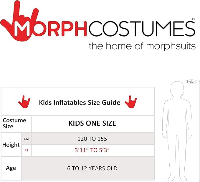  Alien Pmu Inflatable Kids Halloween Costume for Boy Green One Size