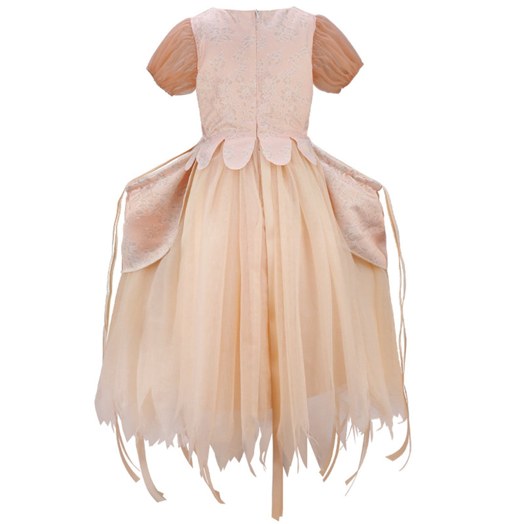  Animation Costume Champagne Princess Dress Up, Kids Halloween Cosplay Party Outfit, Academy Uniform School Suits, Evening Gown for Girls 4-12 Years