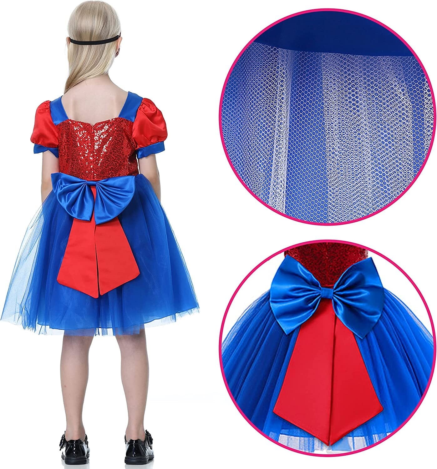 Girls Costume with Headwear Halloween Party Cosplay Dress up
