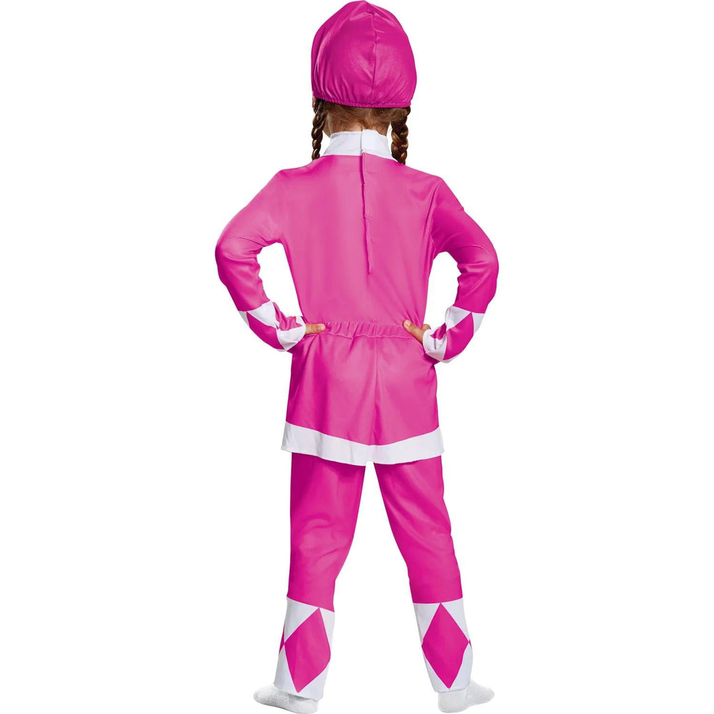  Toddler Girls' Classic Mighty in Pink Ranger Jumpsuit Costume - 2T