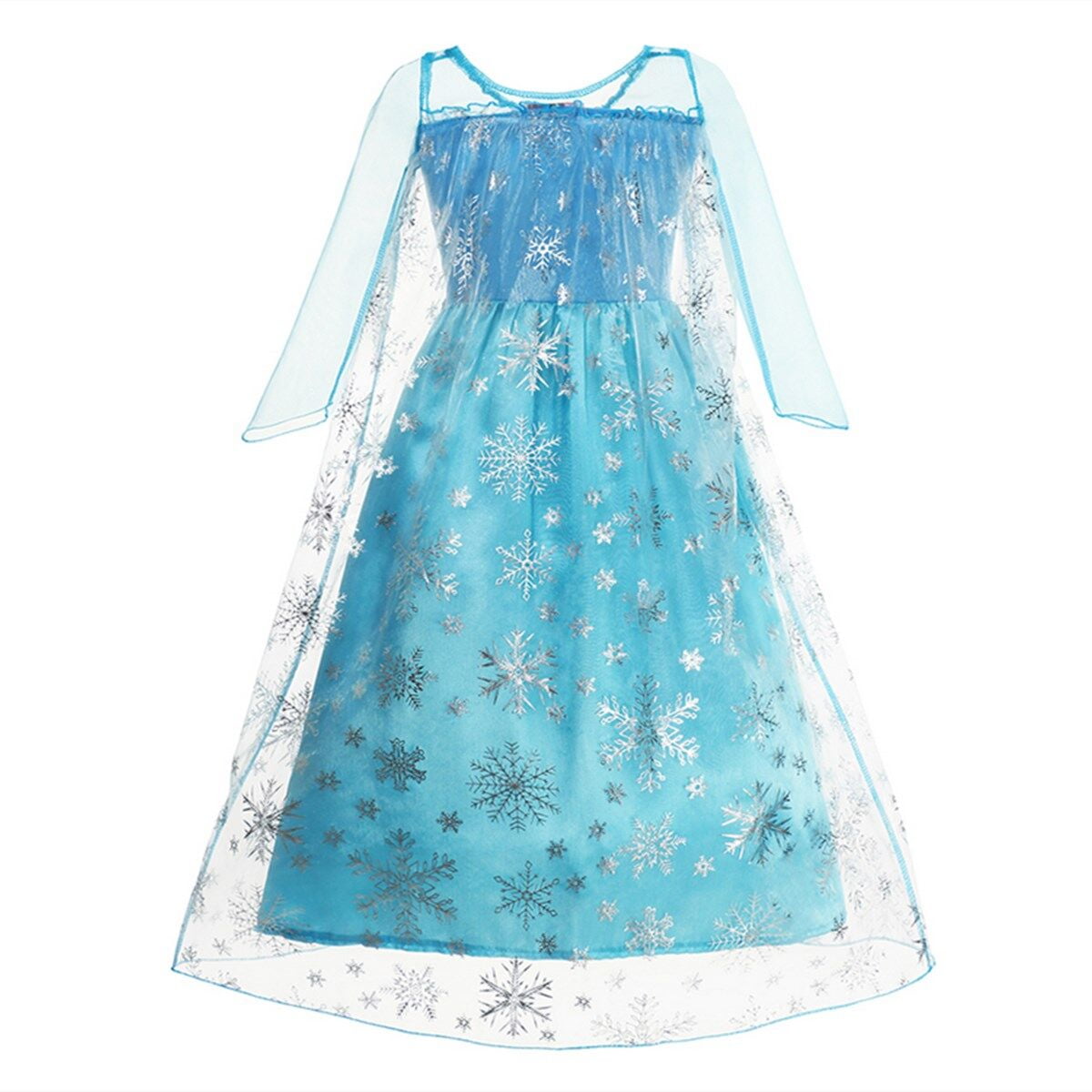  Princess Dress Queen Costume Halloween Cosplay Dress up for Toddler Girls with Accessories