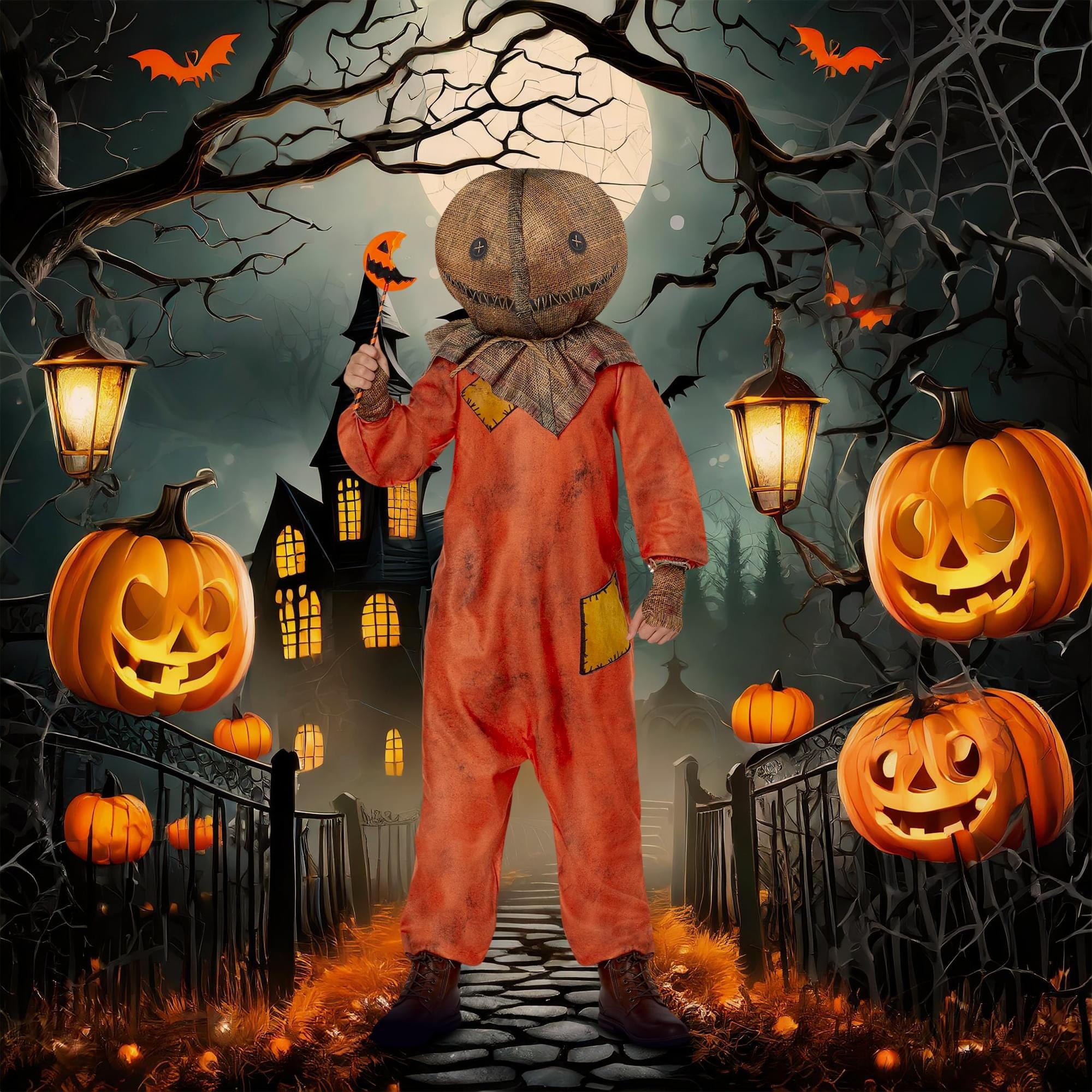 InSpirit Designs, LLC Trick R Treat Sam Child Costume | Large Unisex