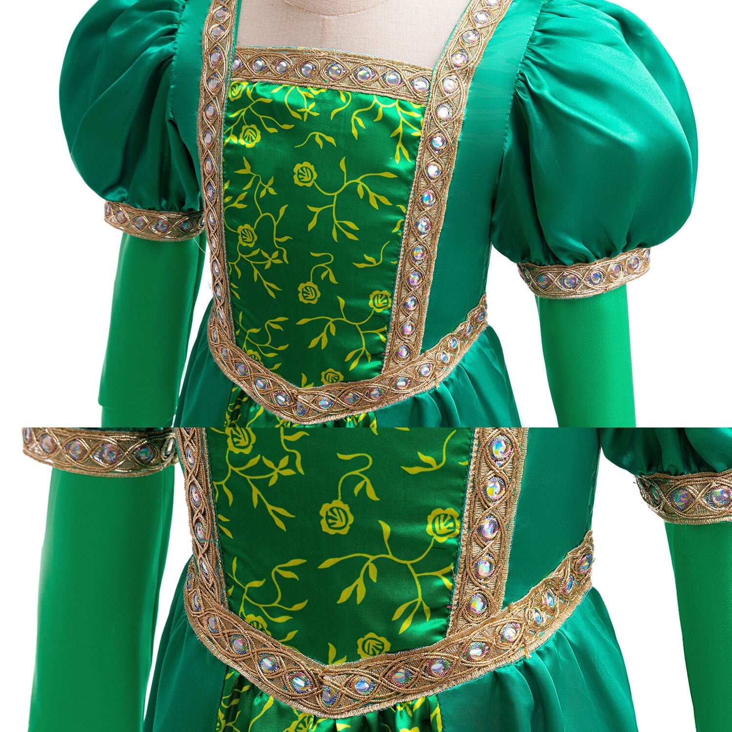 Princess Female Halloween Fancy-Dress Costumes with Accessories Medieval Outfits for Child, Child 120/5-6