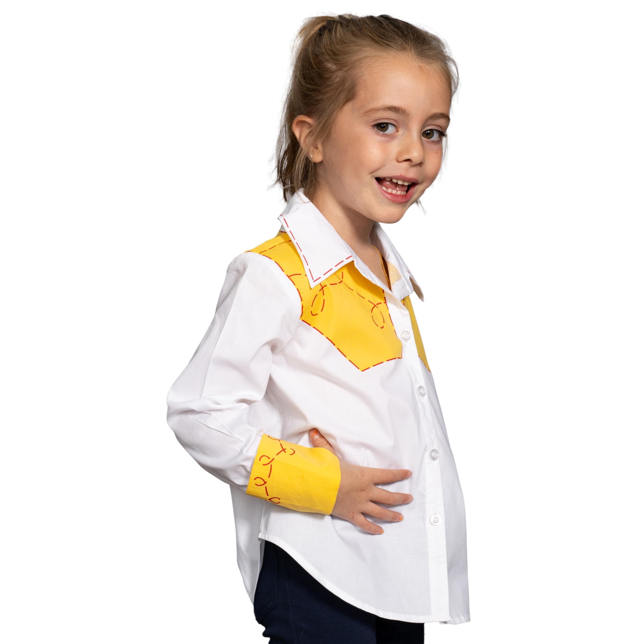 Jessie Cowgirl Kids Children Halloween Costume Cosplay Long Sleeve Button Up Shirt