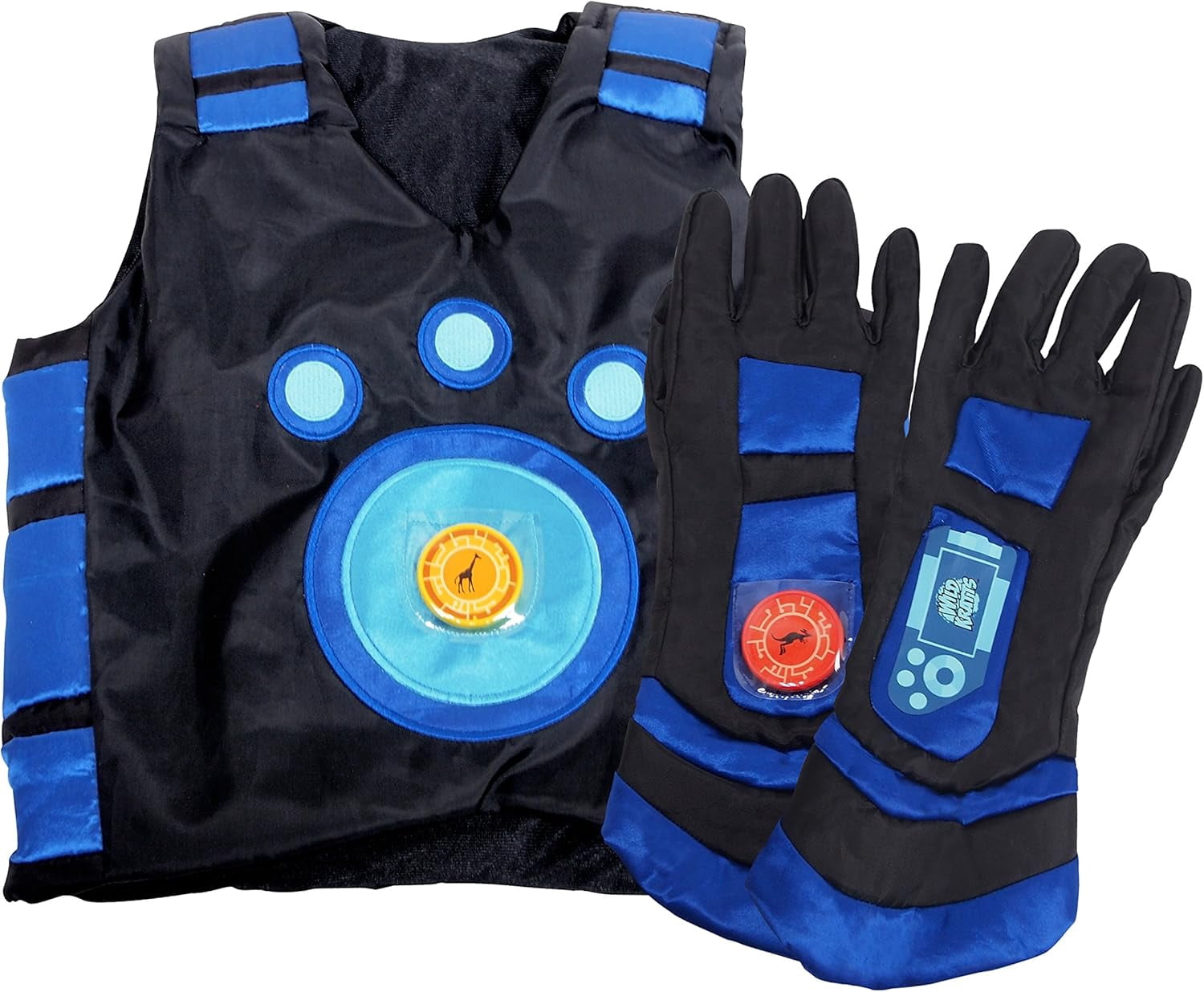 Wild Kratts Creature Power Suit Martin (Large 6-8X) Includes Vest, Gloves & 2 Power Discs for Halloween Costume, Pretend Play & Dress Up
