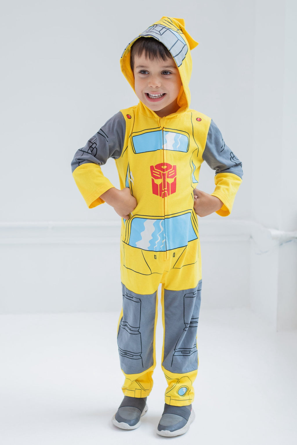 Transformers Bumblebee Zip Up Costume Coverall Toddler to Big Kid