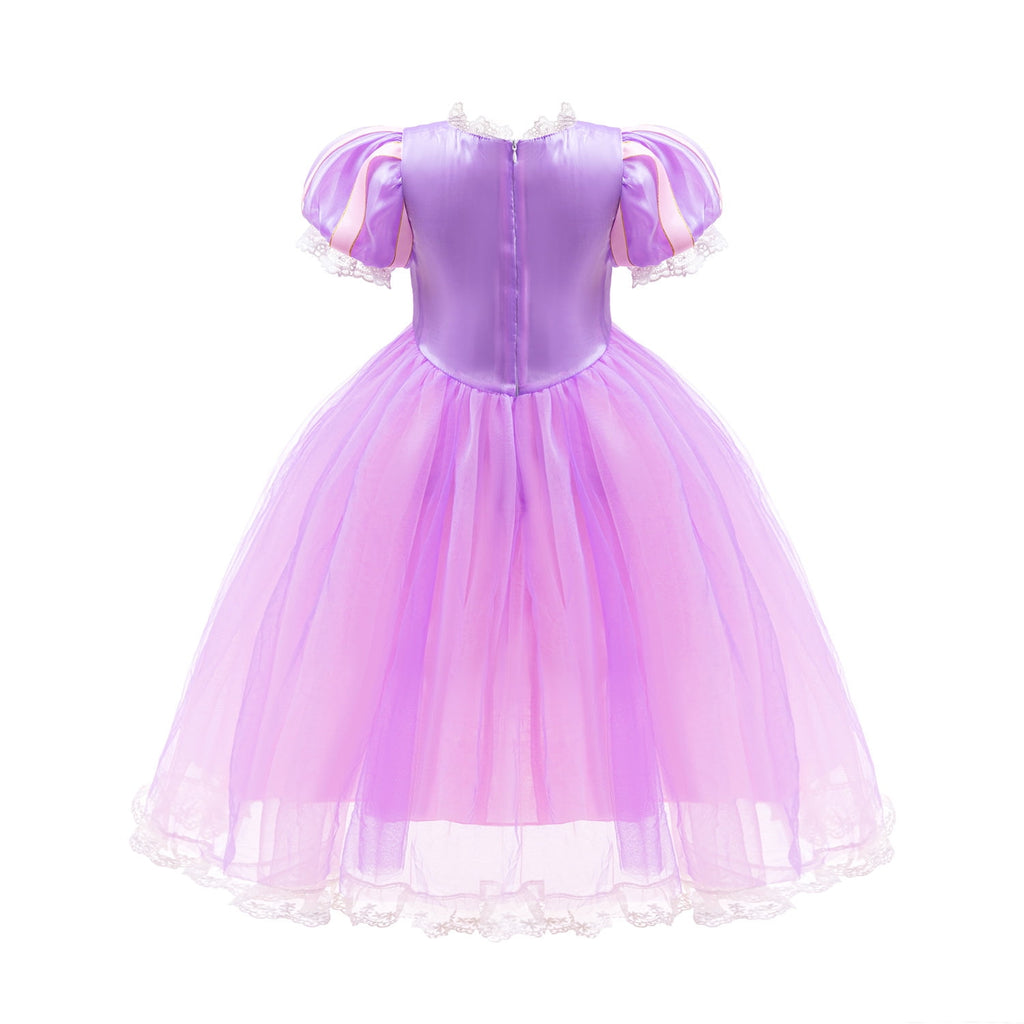 Girls Toddler Purple Princess Costume for Halloween Birthday Party Cosplay