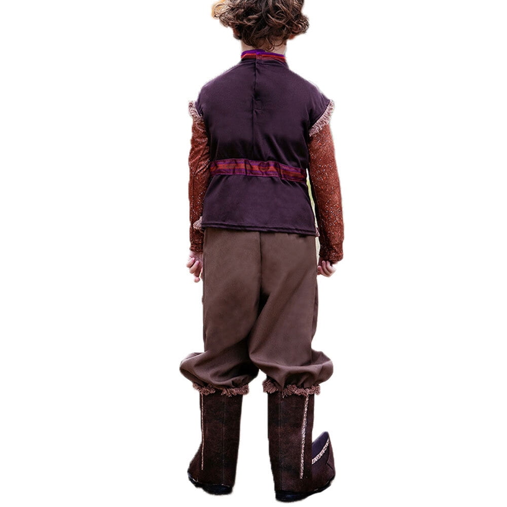 Nordic Brown Costume Kids Fancy Dress up Boys Halloween Themed Party Cosplay Outfit
