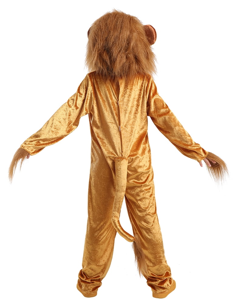 Seasons Child Lion Costume Animal Pretend Cosplay Costume,Size (10-12 Years)