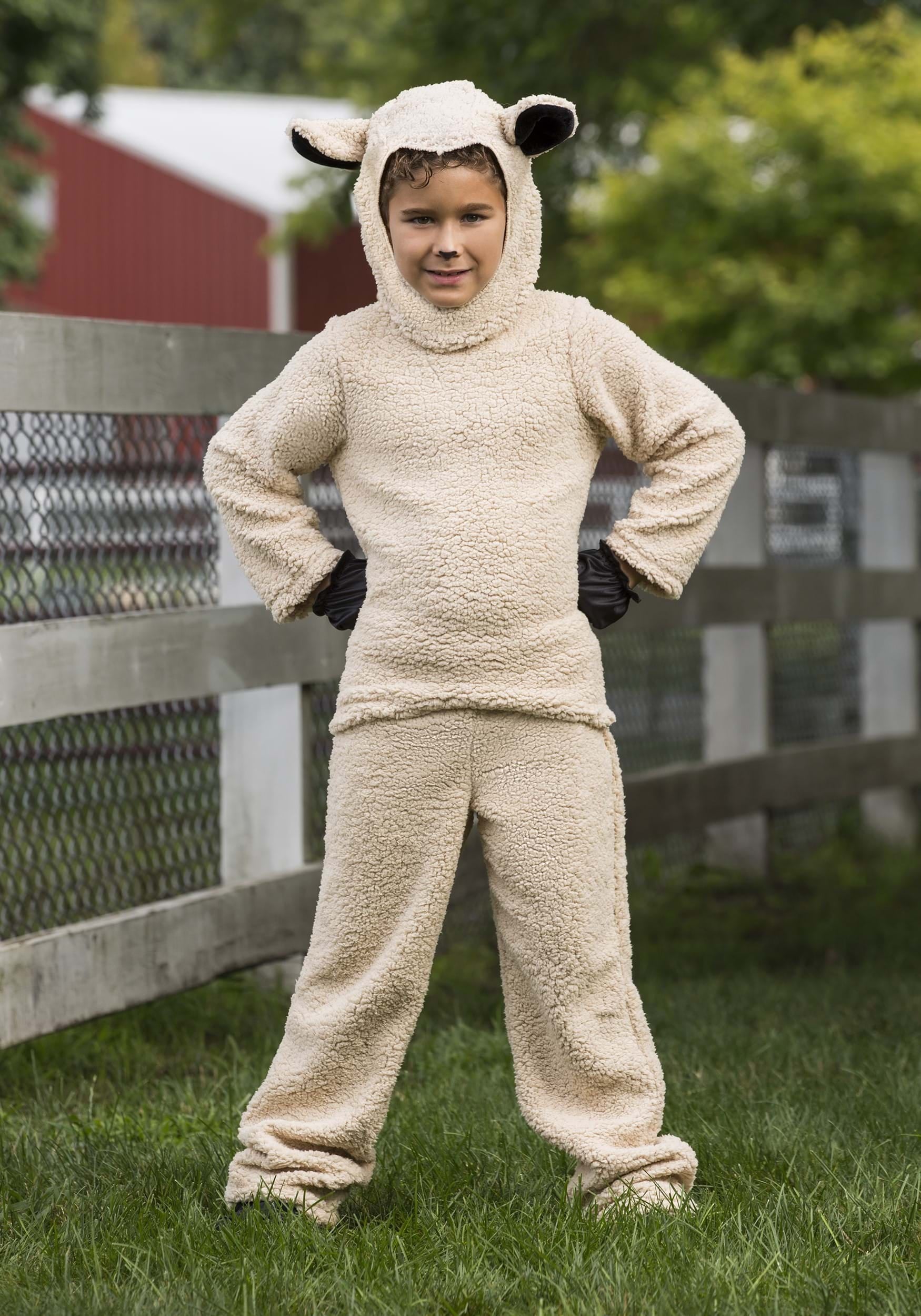 Kids Woolly Sheep Costume