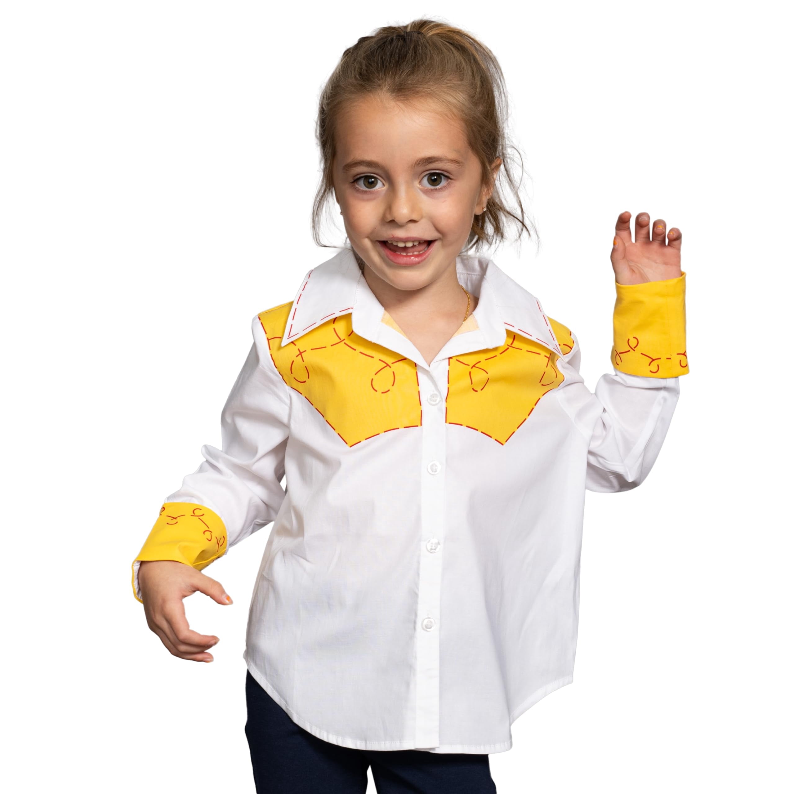 Jessie Cowgirl Kids Children Halloween Costume Cosplay Long Sleeve Button Up Shirt