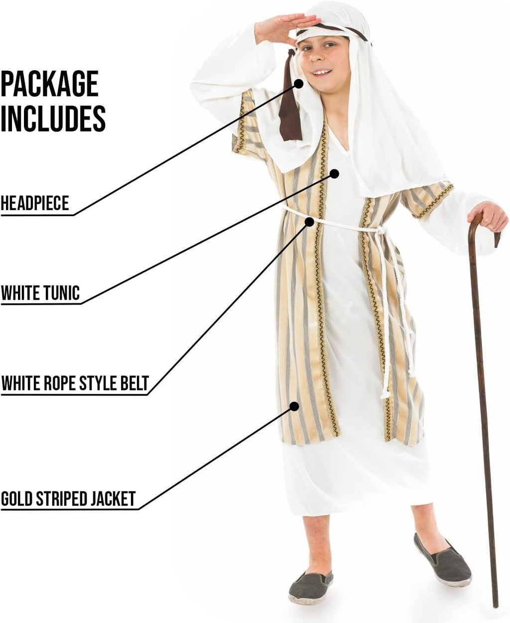 FUN SHACK Gold Shepherd Kids Halloween Costume For Unisex Gold X-Large