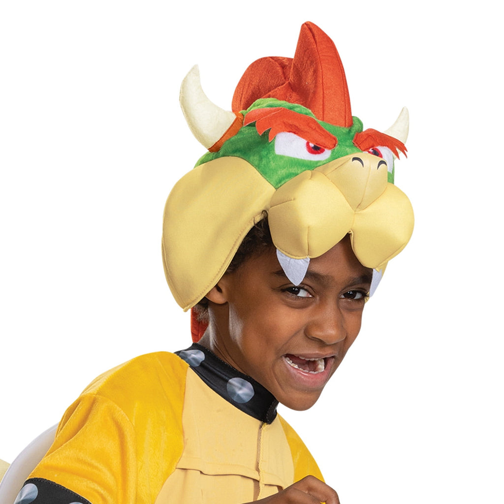 Unisex Size Medium (8-10) Bowser Hooded Jumpsuit Halloween Child Costume Super Mario Bros., 
