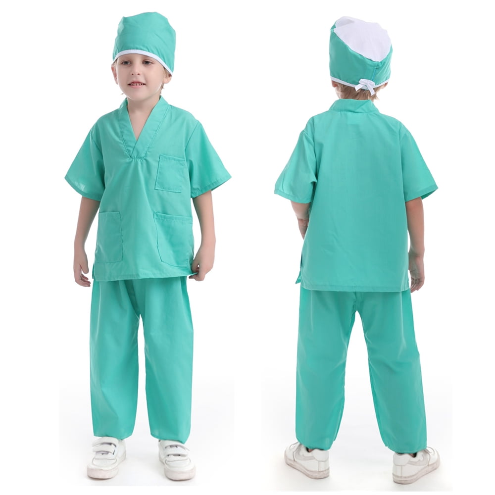 Toptie Kids Surgeon Costumes, Halloween Party Uniform Dress for 3 - 6 Years Old Boys & Girls