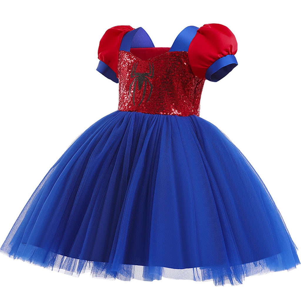  Girls Sequins Tulle Dress Kids Birthday Halloween Party cosplay Costume