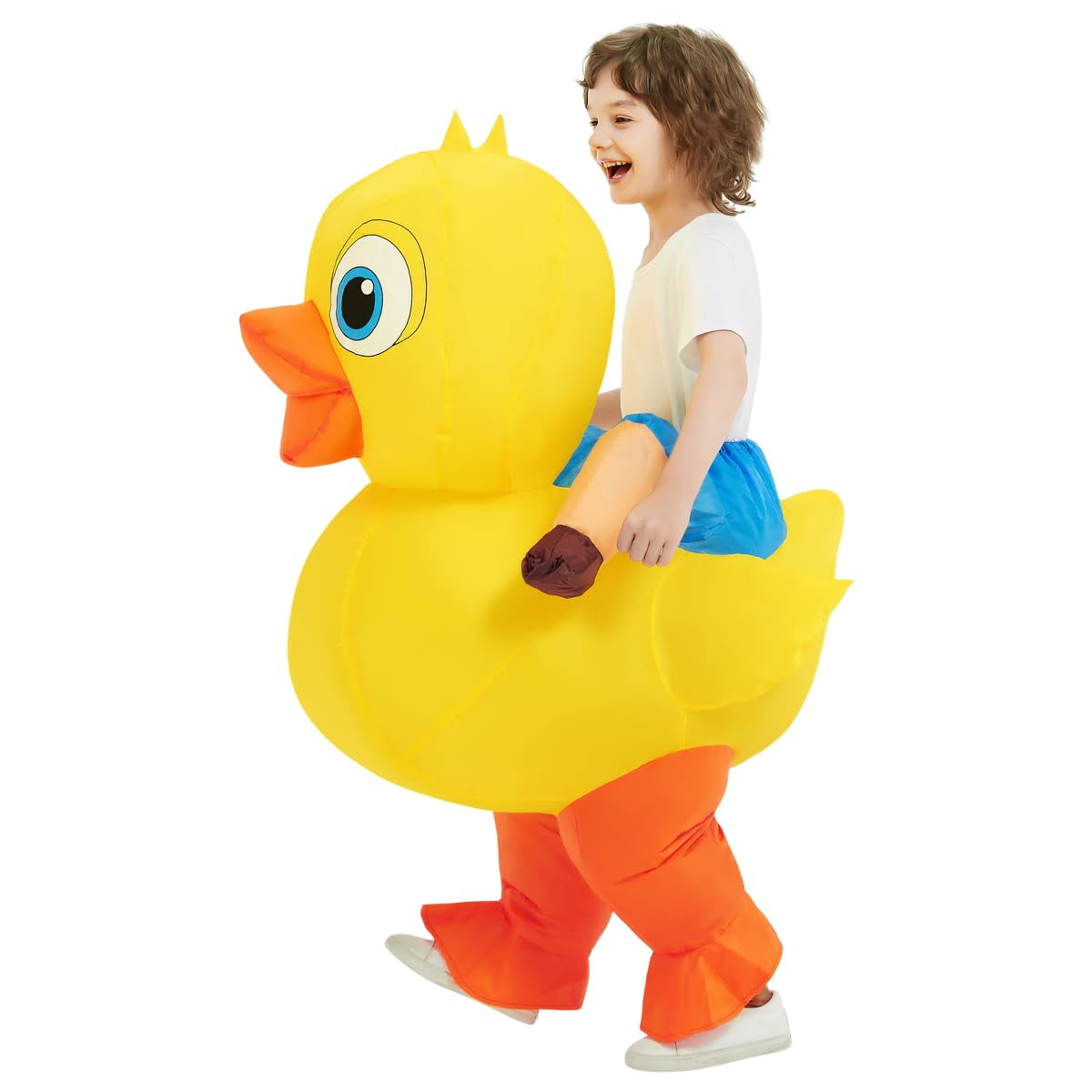 COMIN Kids Duck Inflatable Costume Cute Inflatable Duck Costume Funny Party Cosplay Halloween Costume for Unisex Boys Girls