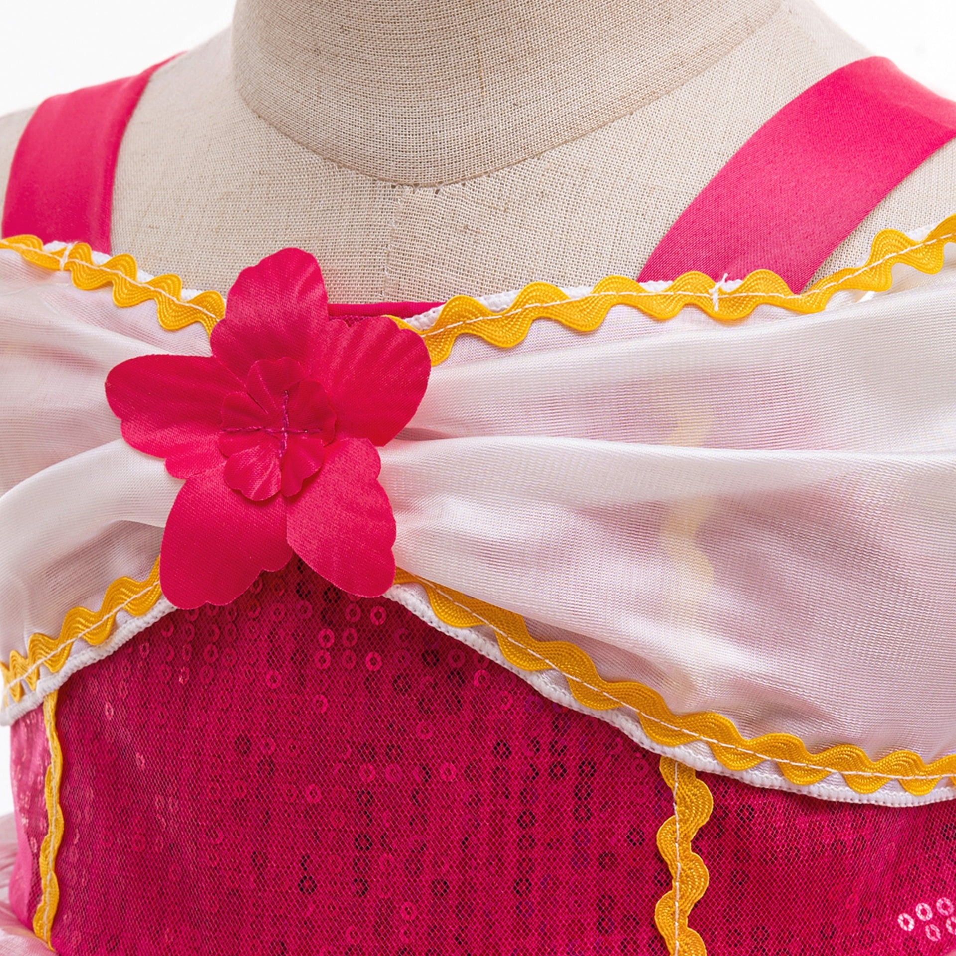 Baby Girls Princess Rose Dress Halloween Cosplay Costume Outfits, Size 9-12M