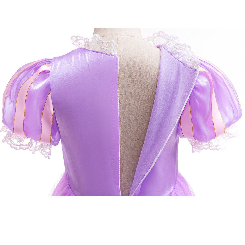 Girls Toddler Purple Princess Costume for Halloween Birthday Party Cosplay