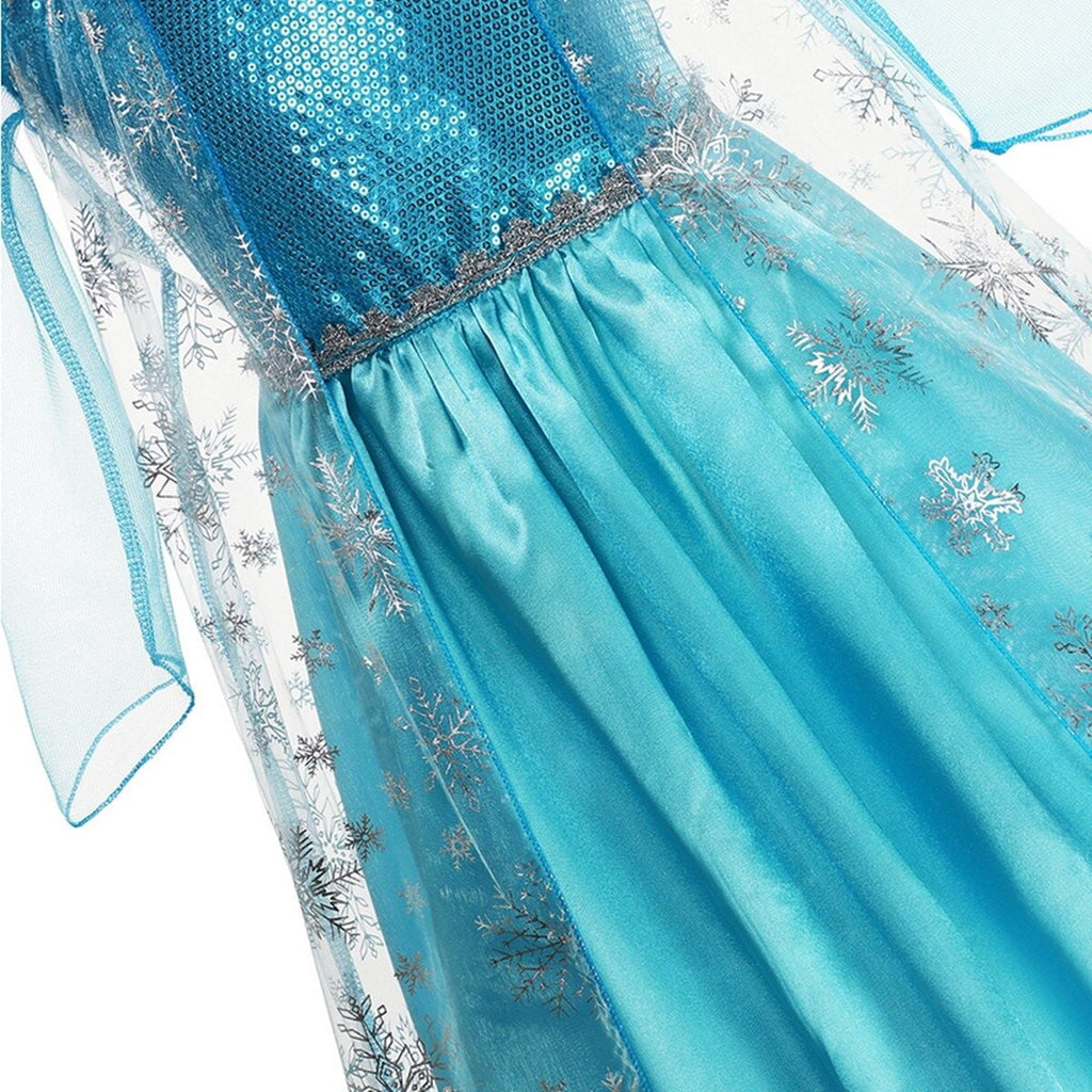  Princess Dress Queen Costume Halloween Cosplay Dress up for Toddler Girls with Accessories