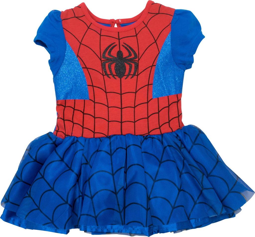 Marvel Spiderman Toddler Girls' Costume Dress, Leggings and Headband Set (2T)