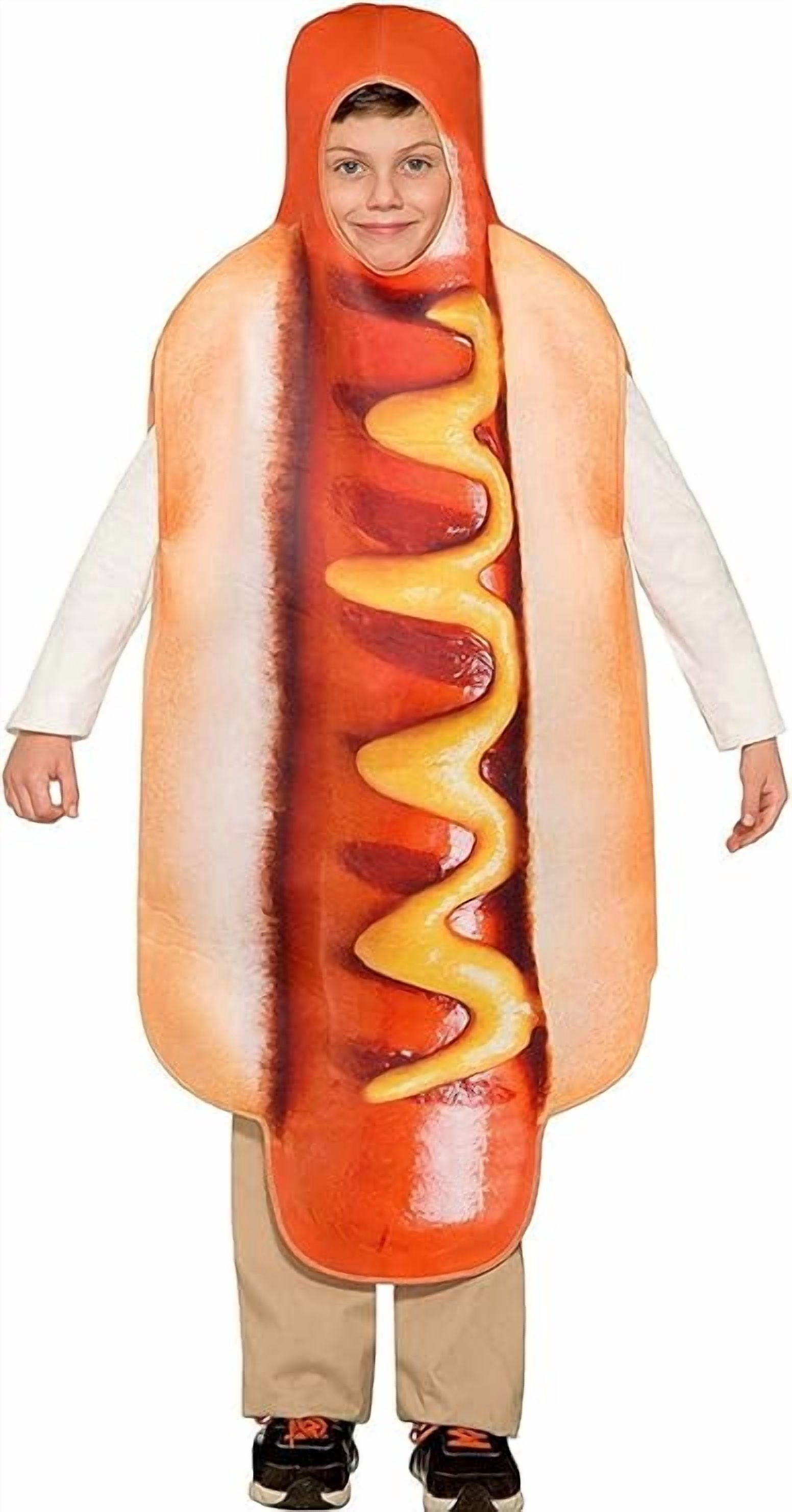 Kids Sublimation Hot Dog Costume Costume