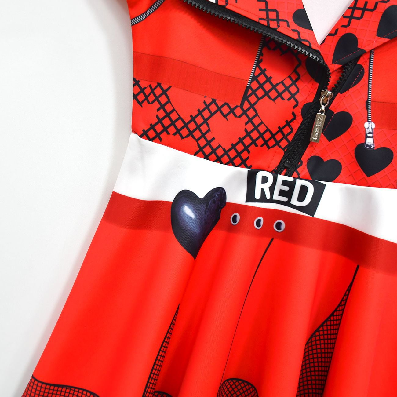  Rise of Red Costume for Girls Zipper Jacket and Pants Red Halloween Dress Up 4-12 Years