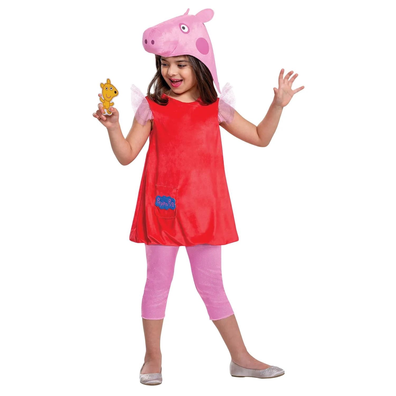  Toddler Girls' Deluxe Peppa Pig Costume - Size 3T-4T