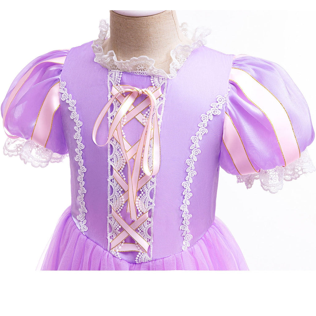 Girls Toddler Purple Princess Costume for Halloween Birthday Party Cosplay
