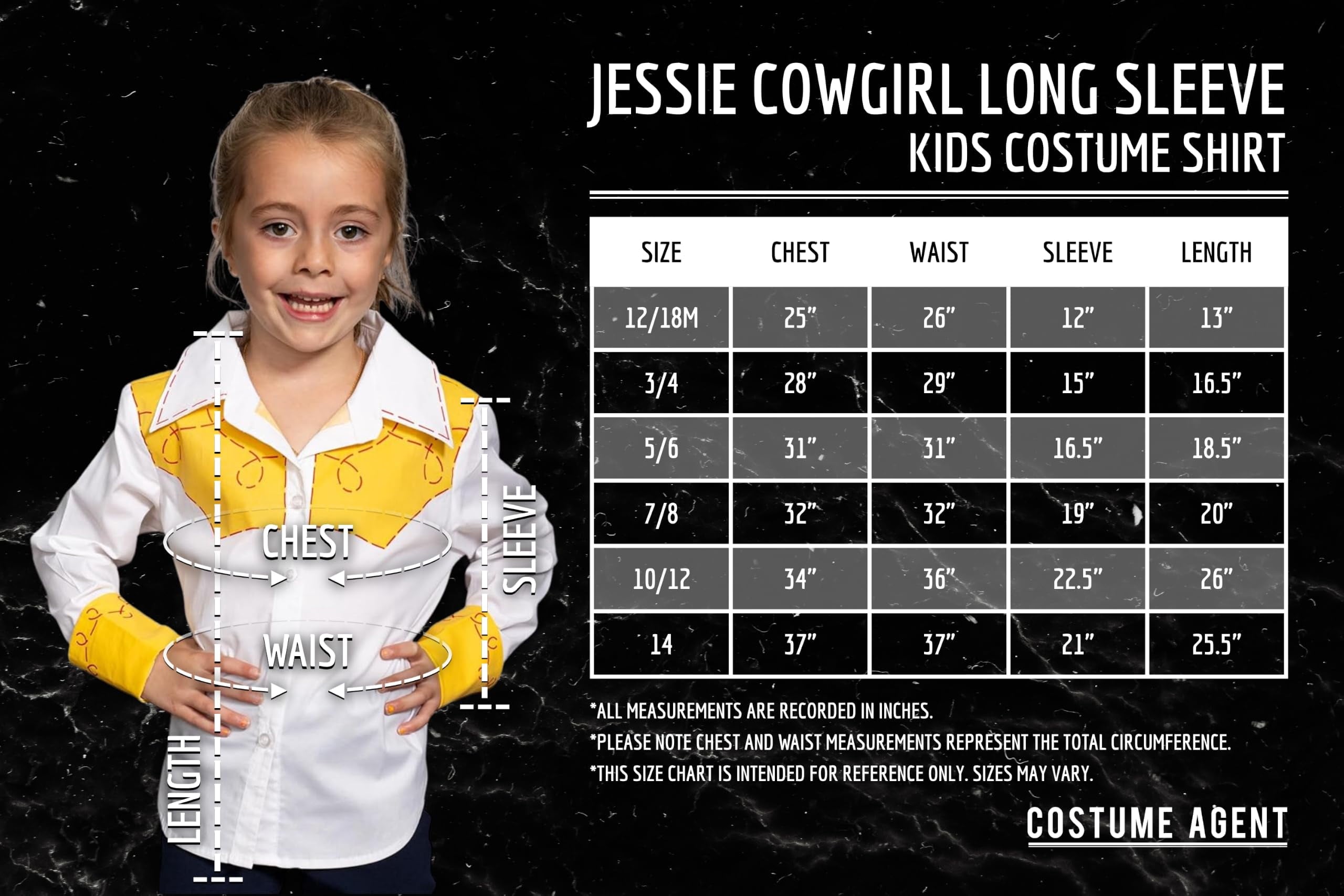 Jessie Cowgirl Kids Children Halloween Costume Cosplay Long Sleeve Button Up Shirt
