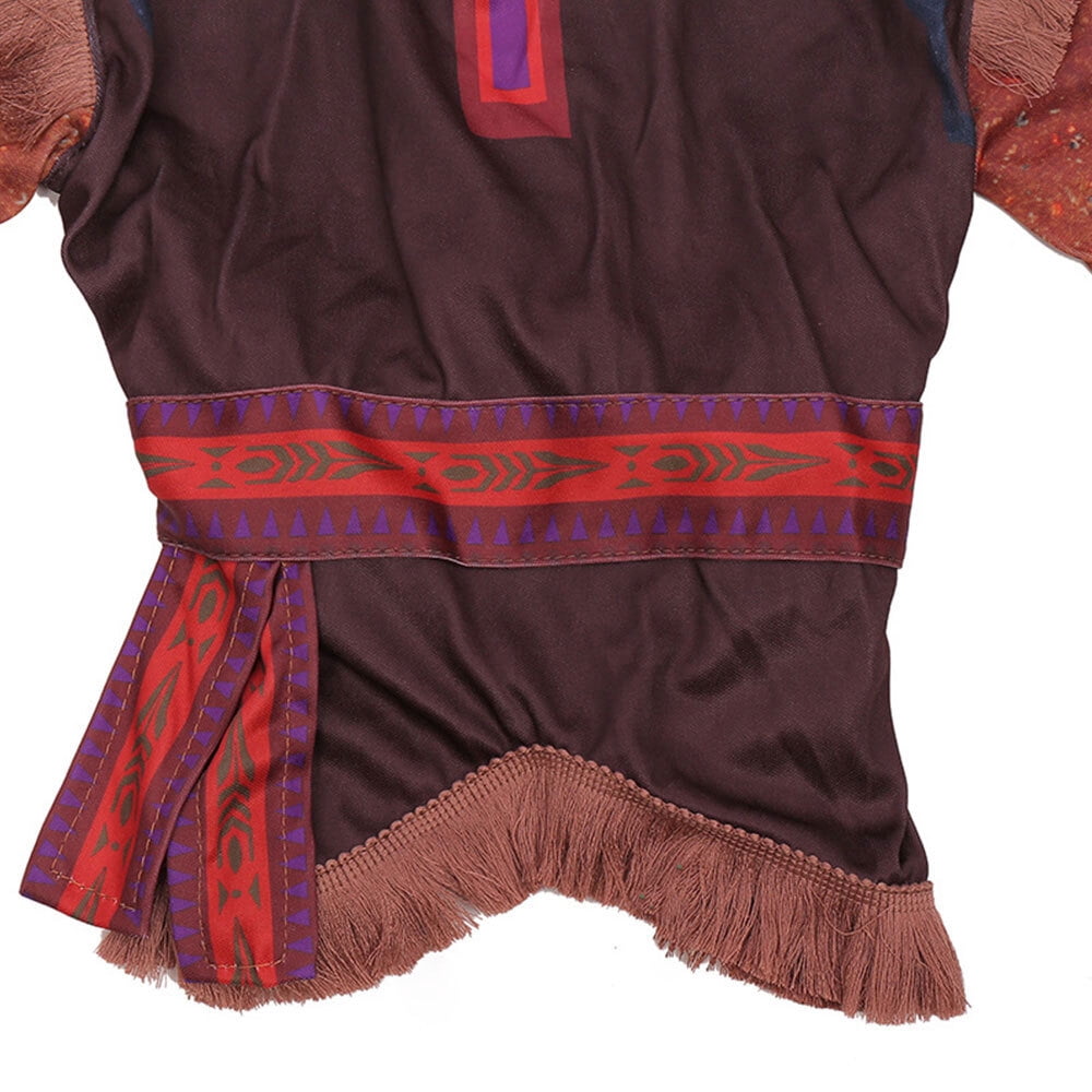 Nordic Brown Costume Kids Fancy Dress up Boys Halloween Themed Party Cosplay Outfit