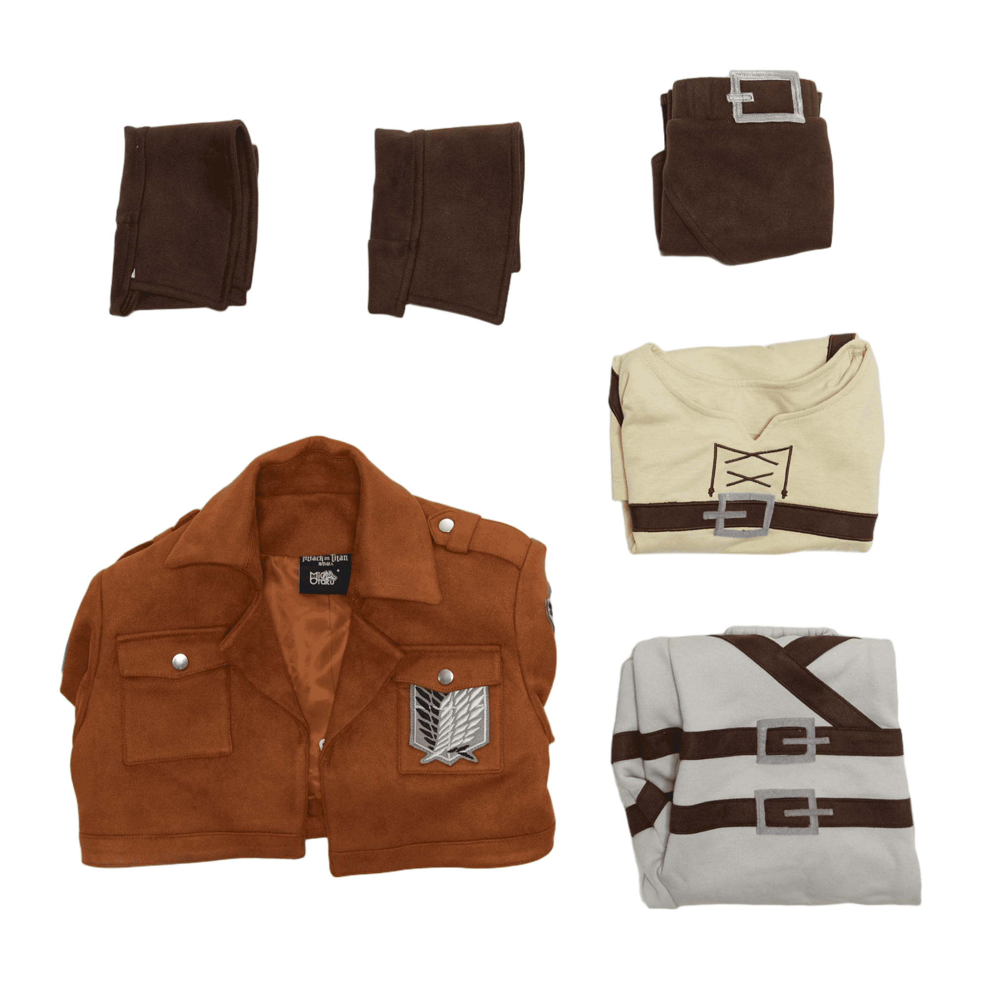 [Official Licensed] Attack on Titan Eren Yeager Kids Costume Set, XS