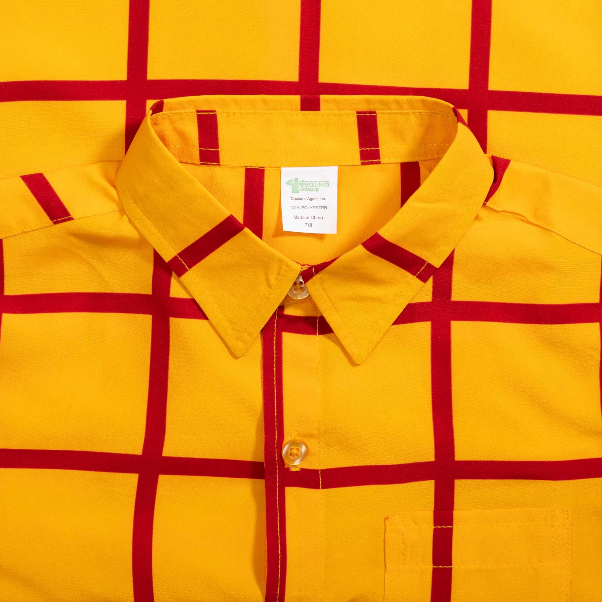 Sheriff Woody Cowboy Shirt Kids Children Halloween Costume Cosplay Yellow